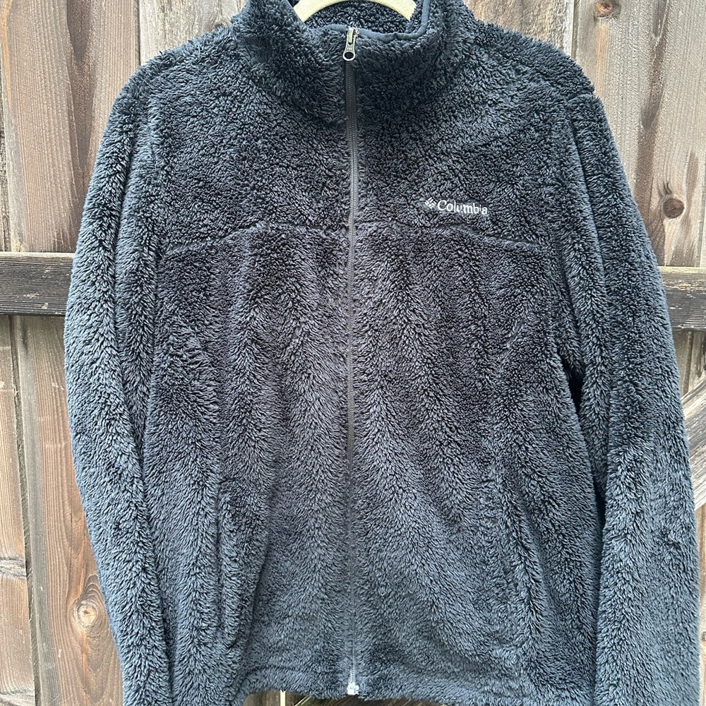 Women’s Black Full Zip Sherpa Columbia Jacket Size XL